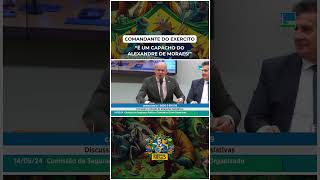 quotEle é um capacho do Alexandre de Moraesquot  Deputado detona comandante do exercito brasileiro [upl. by Eronel]