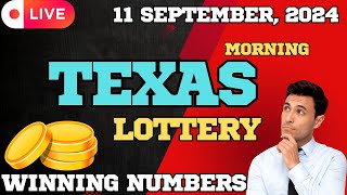 Texas Morning Lottery Results For  11 Sep 2024  Pick 3  Daily 4  All or Nothing  Powerball [upl. by Lusar]