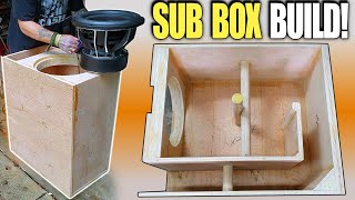 Building a Ported Subwoofer Box for DEEP BASS How To Design amp Build LOW TUNED Slot Port Enclosure [upl. by Sivaj]