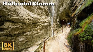 HöllentalKlamm  Garmisch Partenkirchen Grainau Germany 8K [upl. by Naaman]