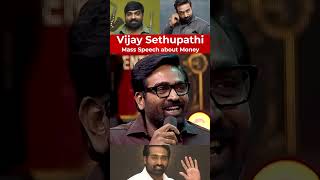 Vijay Sethupathi mass speech about money vijaysethupathi money [upl. by Caroline]