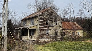 Incredible Abandoned Log Cabin Older then the United States built in 1751 [upl. by Nyleak638]