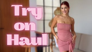 Transparent Summer Dresses  Mila Try On Haul [upl. by Yleme]