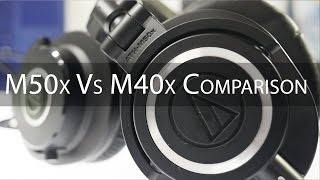 Audio Technica M50x Vs M40x Headphones Which is better for you [upl. by Munmro919]