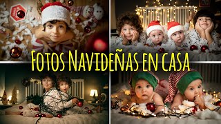 🎄 Cómo hacer 📸FOTOS NAVIDEÑAS 🎄en tu propia CASA 🏠 [upl. by Cherye]