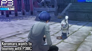 Persona 3 Reload  Koromaru Wants to be Adopted by P3MC [upl. by Jadd]