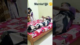 Bachelor Life 😎 ❌ Married Life 🫣 😂🤣 comedy shorts [upl. by Sicard710]