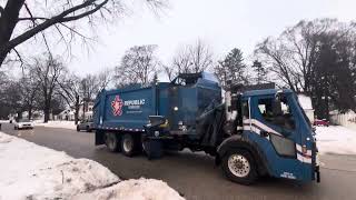 Republic services garbage truck 12624 [upl. by Aitsirhc]