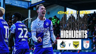 Match Highlights  Rovers 3 1 Oxford United [upl. by Lotsyrc]