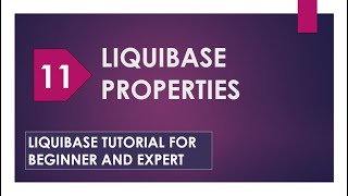 liquibase properties  substituting properties in changelogs  liquibase tutorial liquibase demo [upl. by Oirevlis98]