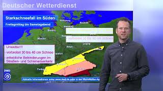 01122023 Unwetterinformation  Deutscher Wetterdienst DWD [upl. by Abita]