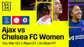 Ajax vs Chelsea  UEFA Womens Champions League 202324 Quarterfinal First Leg Full Match [upl. by Wertz]