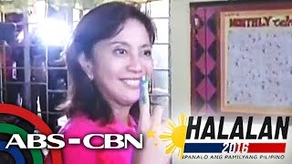 Leni casts vote in Naga after waiting for hours [upl. by Entroc437]