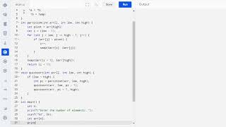 Quick Sort Implementation in C  Quick Sort Code in C  Coding Guide for Beginners programming [upl. by Weide]