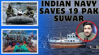 Hindustan Navy Saves 19 Pak Namak Haram  PaK Media Says its Propaganda [upl. by Uohk]