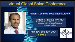 quotPatientCentered Separation Surgeryquot with Dr Vikram Chakravarthy Sep 19th 2024 [upl. by Aztin]