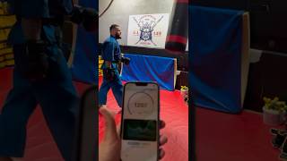 Хрисанов Сергей  тренировка на силомере Punch Point  подготовка к бою MMA AcademyKudo [upl. by Lamond]