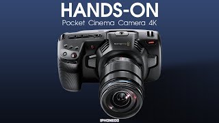 HandsOn Blackmagic Pocket Cinema Camera 4K — NAB 2018 Special [upl. by Johan]