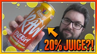 Rubicon Raw Energy Orange amp Mango Review [upl. by Bunch45]