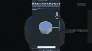 AutoCAD 3D 3d modeling How to draw 3D bolt Autodesk part 1 shorts [upl. by Onitnerolf]