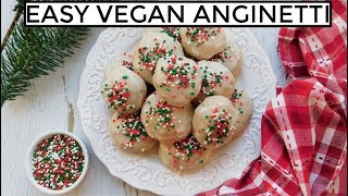 VEGAN ANGINETTI ITALIAN CHRISTMAS COOKIES VEGANMAS 1 PLANTIFULLY BASED [upl. by Binnings]