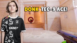 DONK insane TEC9 Ace DEVICE is unstoppable CS2 Highlights CS2 POV [upl. by Netfa]