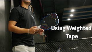 Using Weighted Tape  Pickleball Tips  The Picklr [upl. by Diandra]