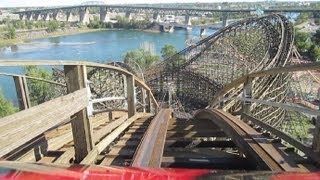 Le Monstre track1 front seat onride HD POV La Ronde [upl. by Noteek782]