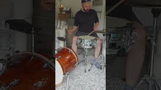 Excerpt from 190824 drumsolo improvisation groove cowbell funk drumming drumimprovisation [upl. by Enylodnewg]