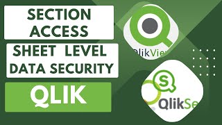 Learn How To Implement Section Access in Qlik  Sheet Level Security in qliksense qlikview qlik [upl. by Lerat829]