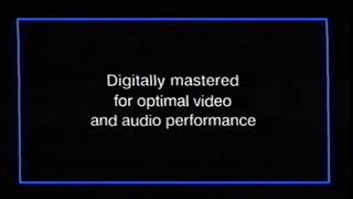 THX  Digitally Mastered 1998 Company Logo VHS Capture High Tone 2 [upl. by Gerek]