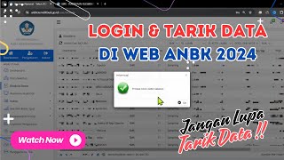 Cara Tarik Data Peserta AN di Web ANBK 2024 [upl. by Oibaf]