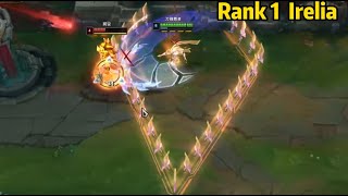 Rank 1 Irelia This Irelia Will Blow Your Mind LEVEL 1 SOLO KILL [upl. by Irrehs]