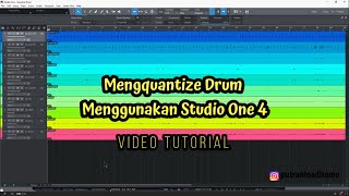 Tutorial Studio One 4 Cara Mengquantize Drum Live [upl. by Yelreveb729]