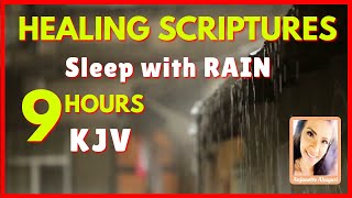 Bible Verses For Sleep Female voice With Rain  Healing Verses for Sleep With Rain KJV [upl. by Alrak]