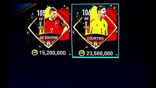 Kevin De Bruyne VS Courtois All Fifa Mobile Cards [upl. by Hapte207]