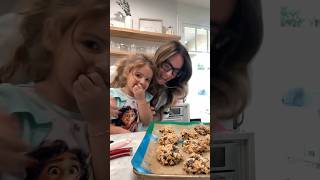 Mila stole it 😂🤩 BREAKFAST COOKIES family breakfast cookies mom recipe cute easy sunday [upl. by Astrix]