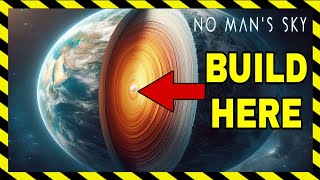 NMS  How to build in the centre of a planet  nms 2024  building tutorial [upl. by Ylrebmic]