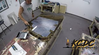 Applying Stone Coats Ultimate Top Coat Natural finish including timelapse while drying clear [upl. by Darell]