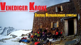 VENEDIGER  KRONE  Zustieg Defreggerhaus  Skitour [upl. by Seabrook]