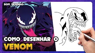 Como desenhar o Venom  Bom Desenho [upl. by Reh]