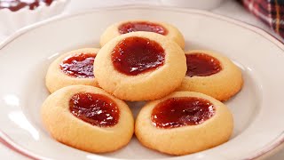 Galletas de Mantequilla con Mermelada hechas con solo 4 Ingredientes [upl. by Toulon]