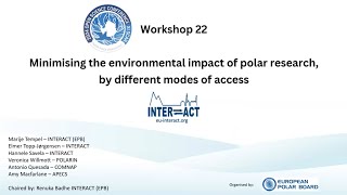 SCAR OSC 2024 Minimising Environmental Impacts using Different Modes of Access in Polar Research [upl. by Trevorr]