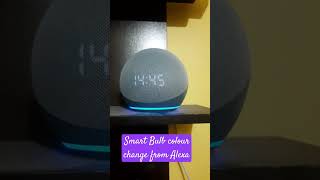 Wipro Smart bulb ka Colour aur Brightness Alexa ke dwara control alexa viral colour change [upl. by Aniaj]