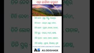 ଏହା ଜାଣିବା ଜରୁରୀ ଅଟେ ।This is important to know।knowledge odiagk shorts viral gk odisha odia [upl. by Gelb]