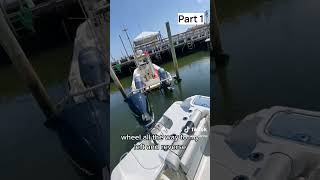 Bridge Marina Boating HowTo Spinning the Boat Around PART 1 OF 2 boat shorts [upl. by Gairc]