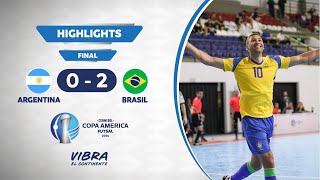 CA FUTSAL 2024  ARGENTINA 0  2 BRASIL Highlights [upl. by Burr]