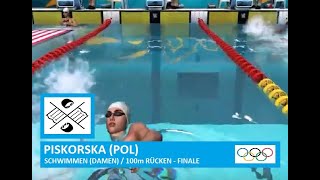 🏅 SCHWIMMEN  100m Rücken  Finale Damen  OLYMPIA 2024 [upl. by Ynaffital]