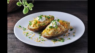 Grilled Twice Baked Potatoes [upl. by Colver662]