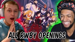 So We Reacted To EVERY RWBY Opening 19 FOR THE FIRST TIME [upl. by Attena]